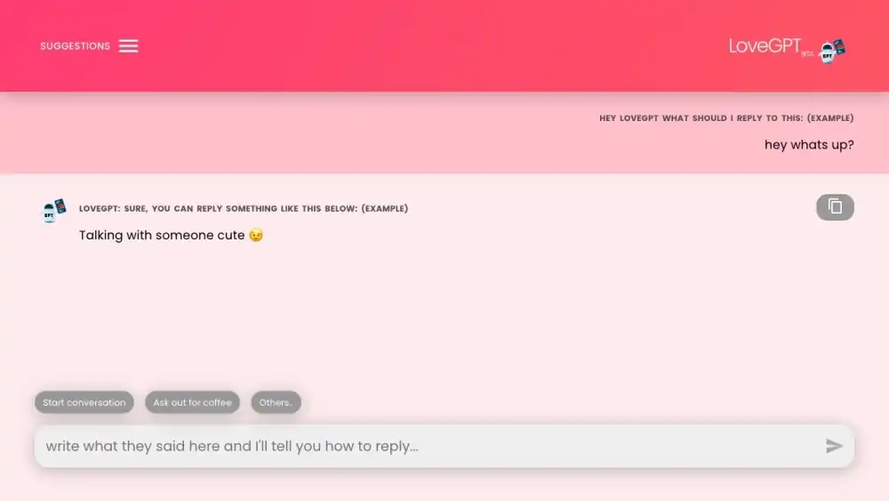 LoveGPT: Enhance Your Romantic Relationships with AI-powered Conversational Support
